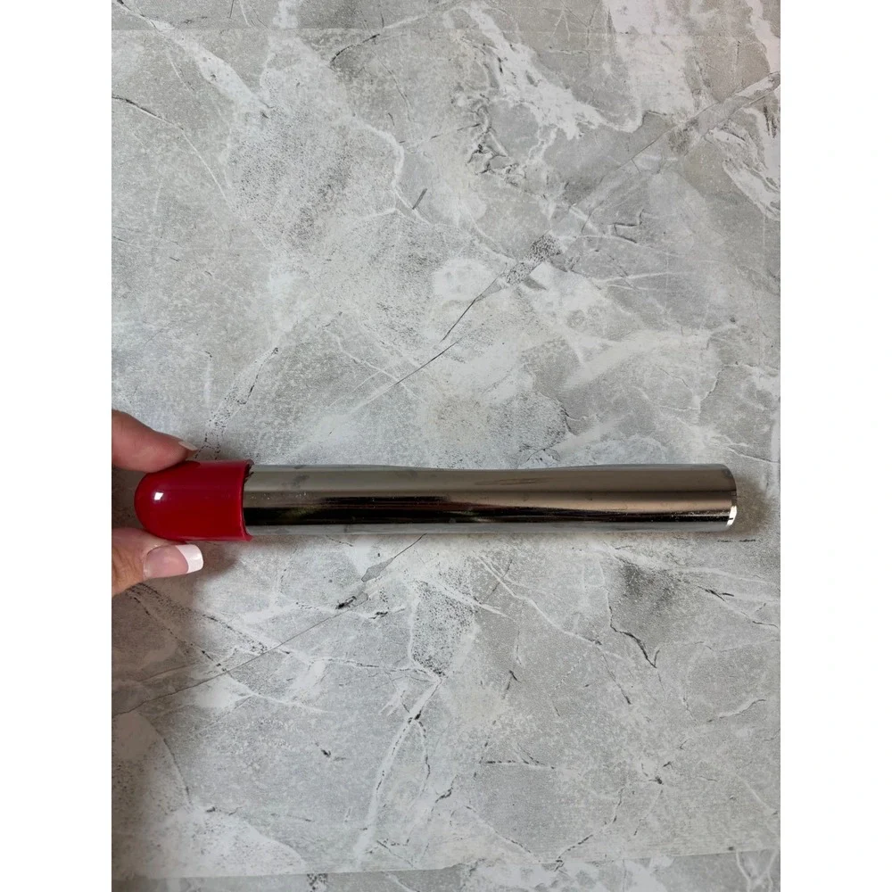 Vintage Stainless Steel Apple Corer‎ Fruit Pit Remover Tool with Red Handle Grip